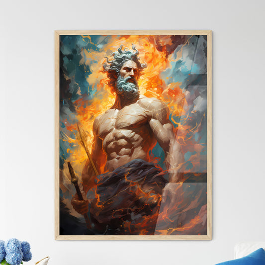 Odysseus In War With Poseidon  Wall Art