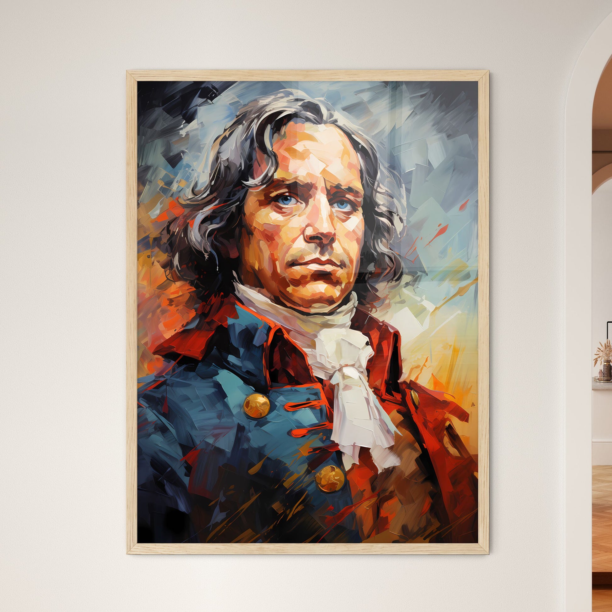 Oliver Cromwell English Soldier And Statesma - Framed Art Print