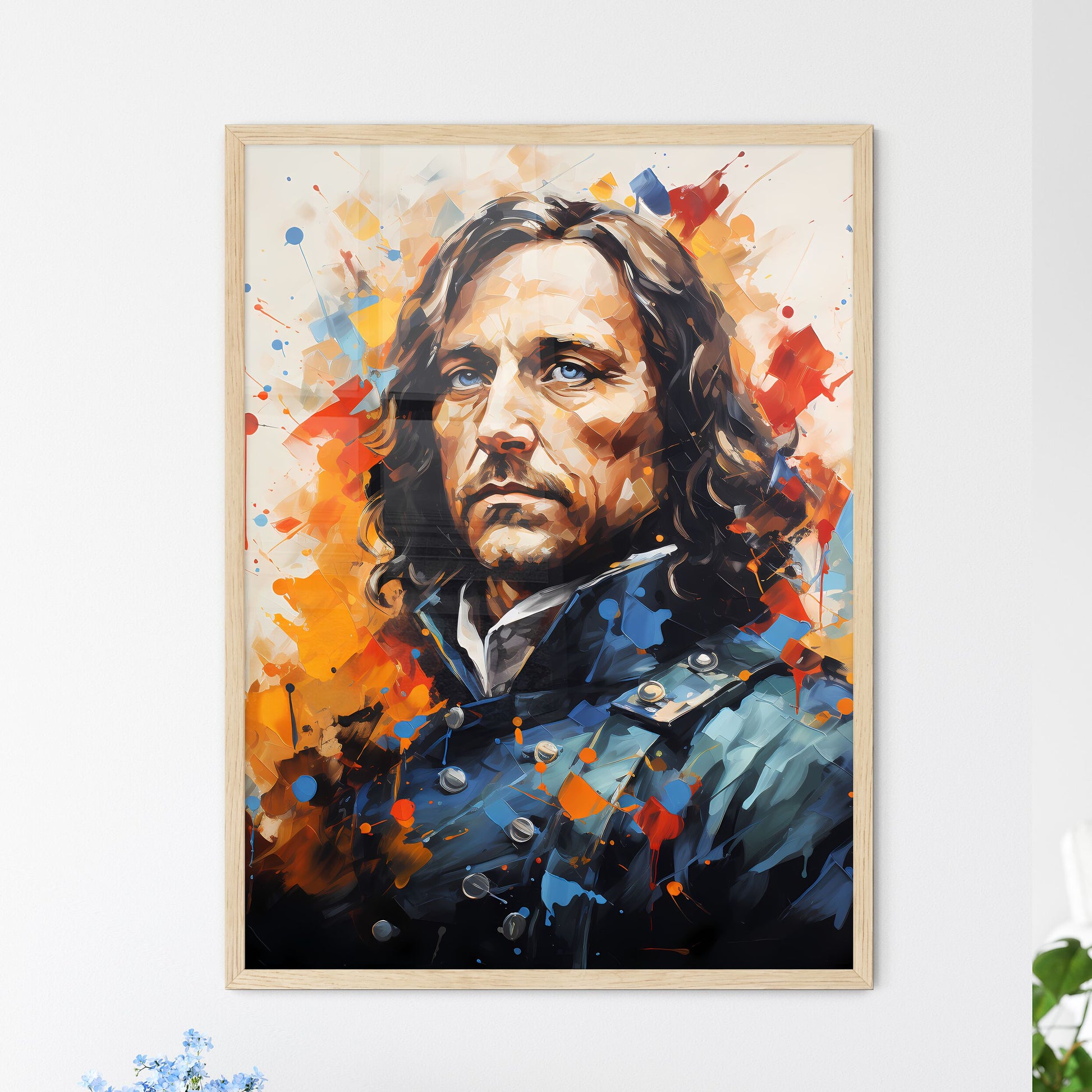 Oliver Cromwell English Soldier And Statesma - Framed Art Print