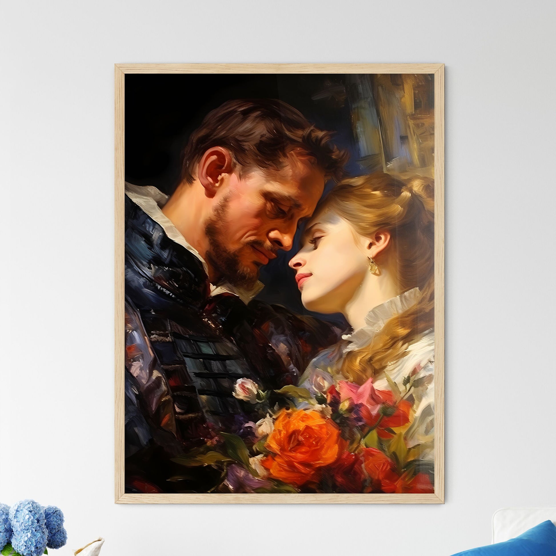 Peter Paul Rubens Is Talking With A Model -  - Framed Art Print