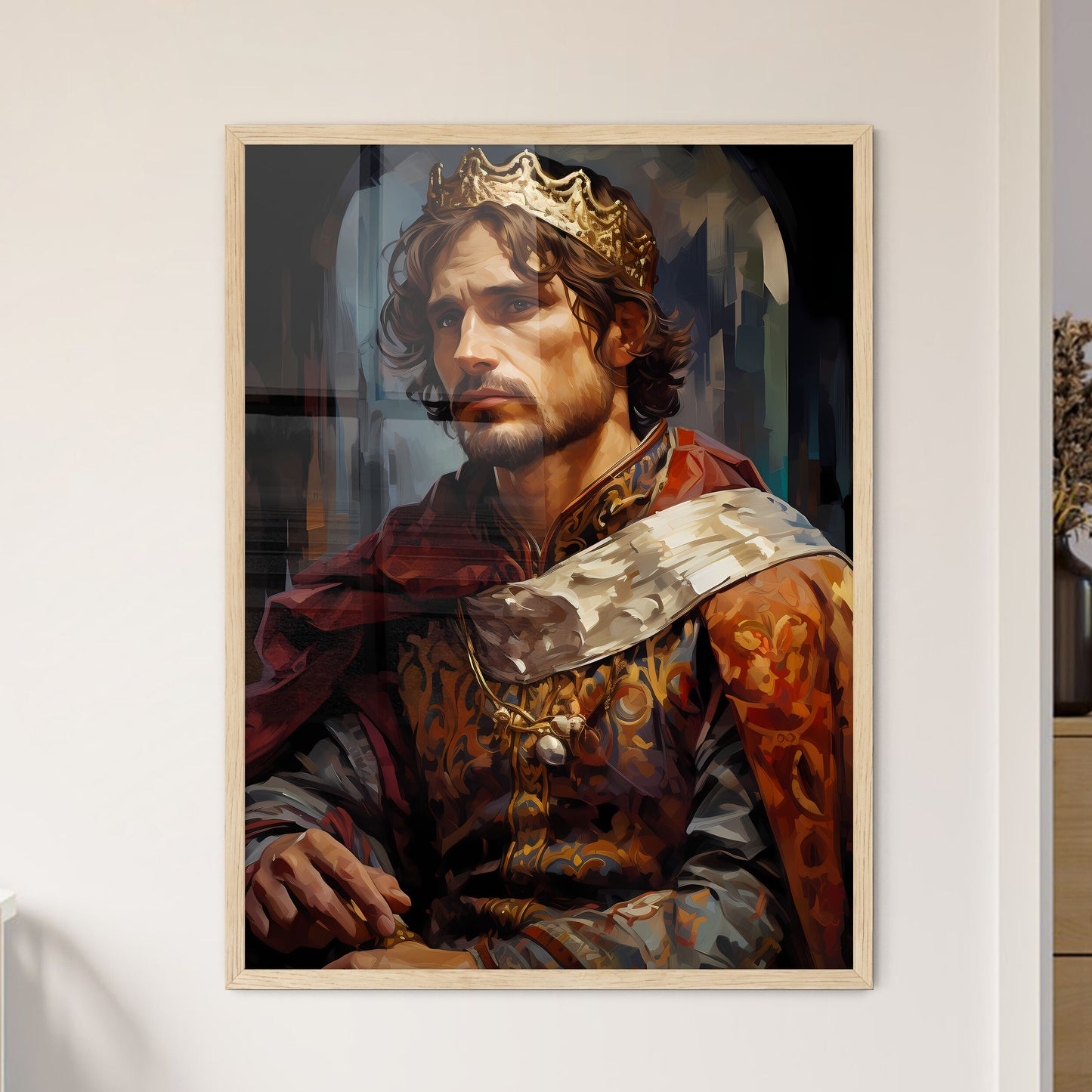 Richard I English King Known As The Lionheart  Framed Print