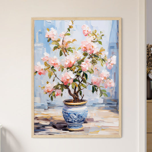 Small Tree In Garden Center - A Painting O - Framed Art Print