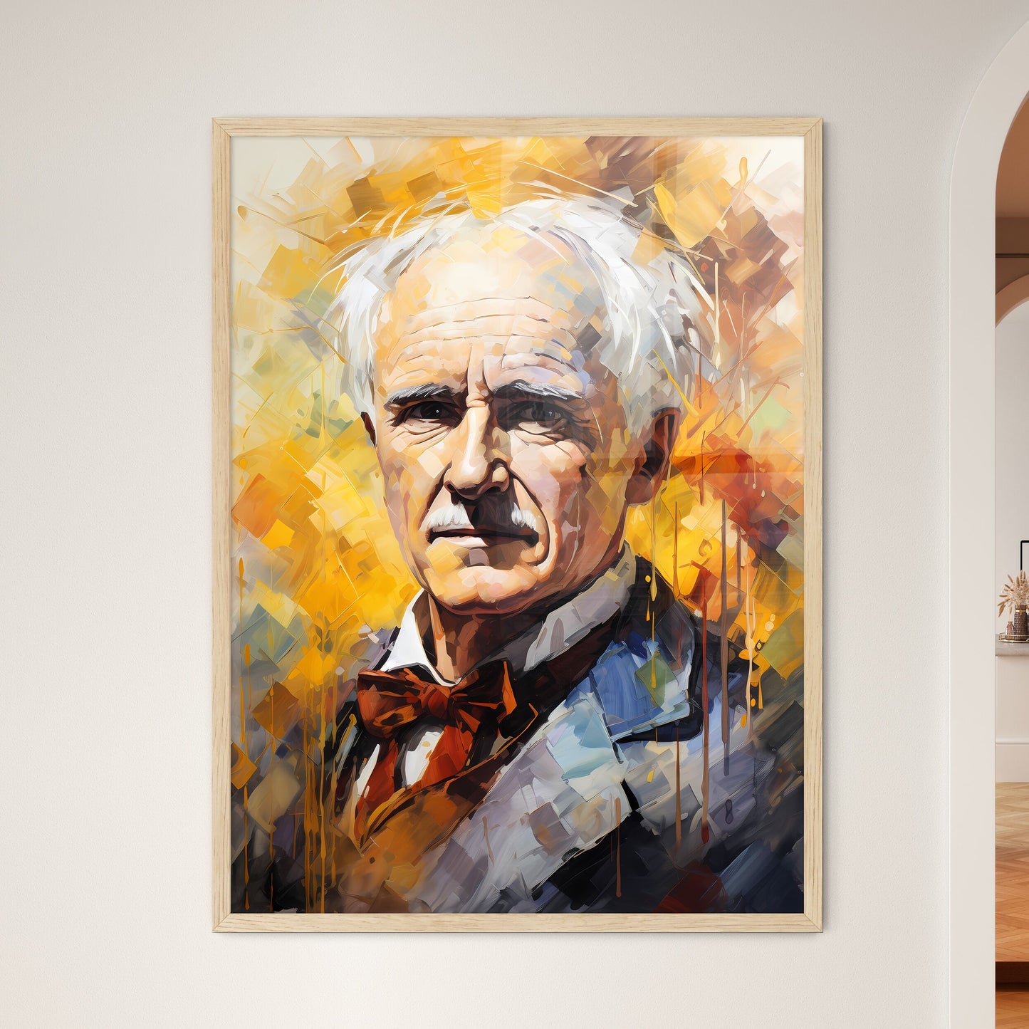Thomas Edison - A Painting O - Framed Art Print