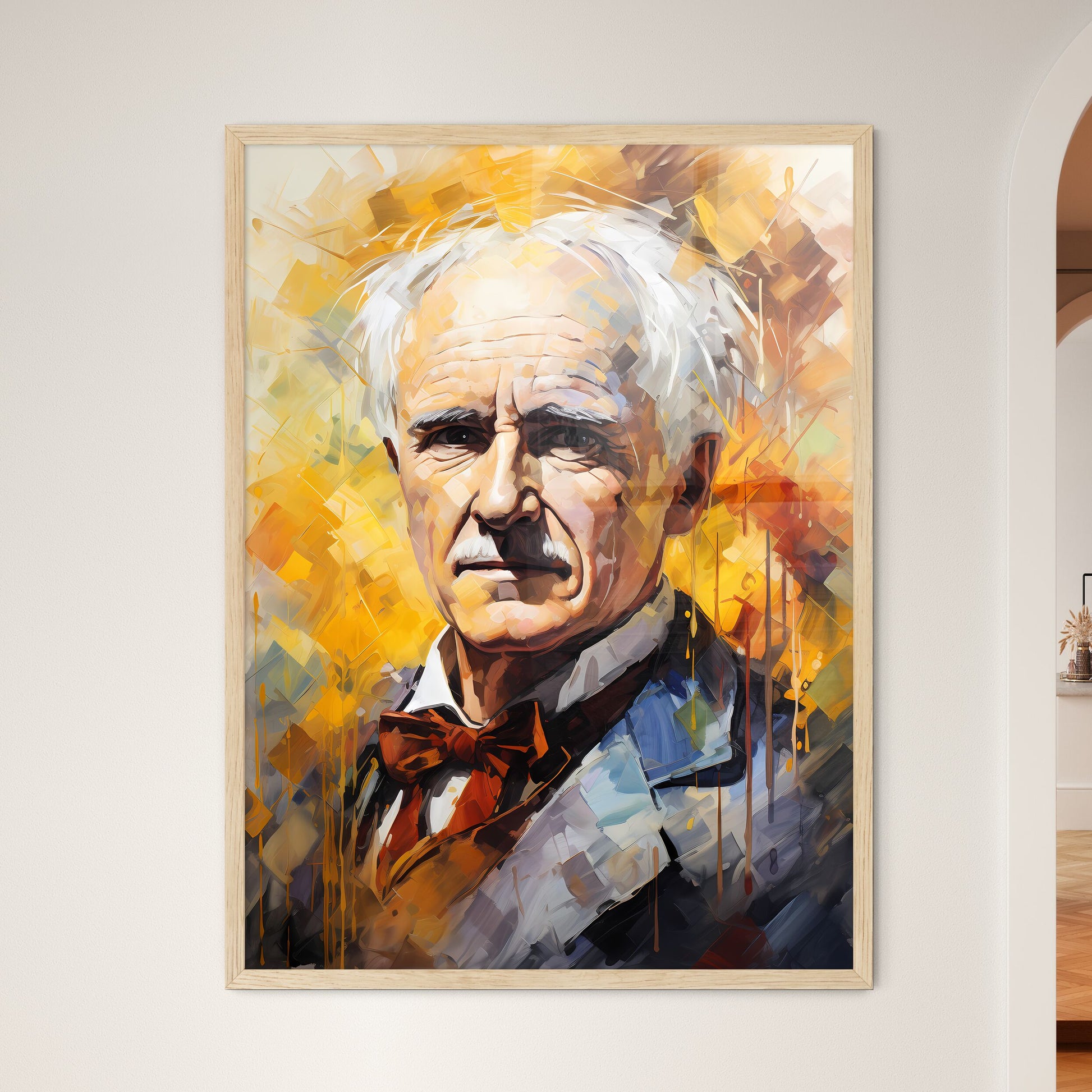 Thomas Edison - A Painting O - Framed Art Print