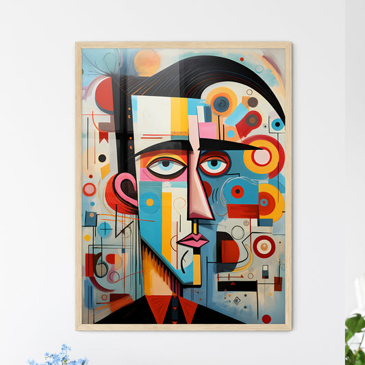Wassily Kandinsky - A Painting Of A Man'S Face Default Title