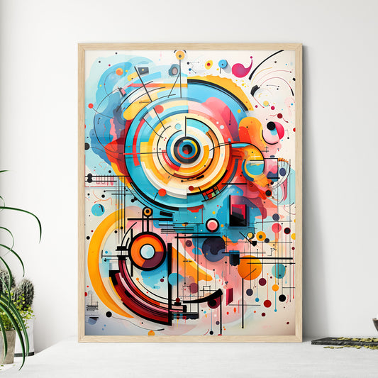 Wassily Kandinsky - A Colorful Art Piece With Circles And Lines Default Title