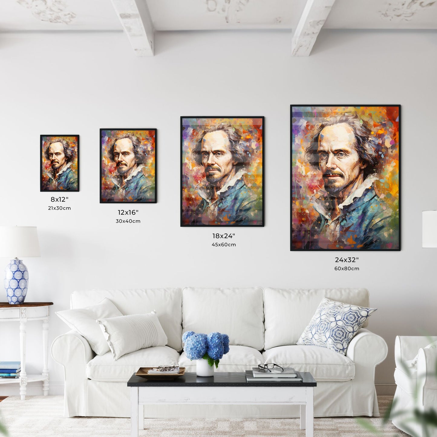 William Shakespeare - A Painting Of A Man With A Mustache Default Title