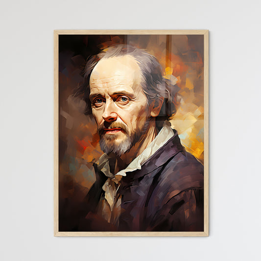 William Shakespeare English Poet Playwright And Actor - A Painting Of A Man Default Title