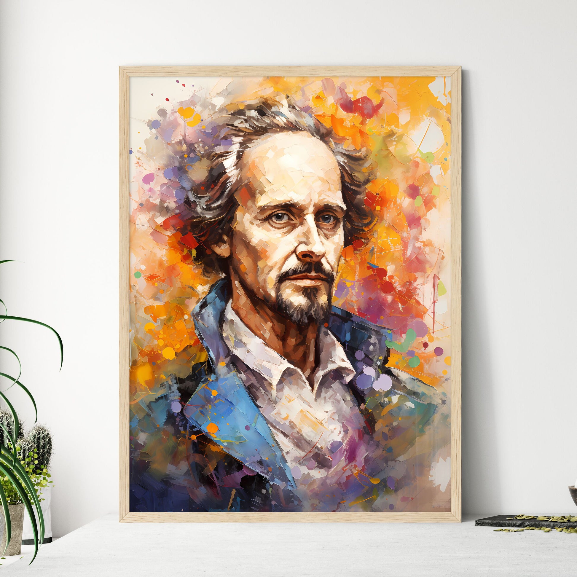 William Shakespeare English Poet Playwright  - Framed Art Print