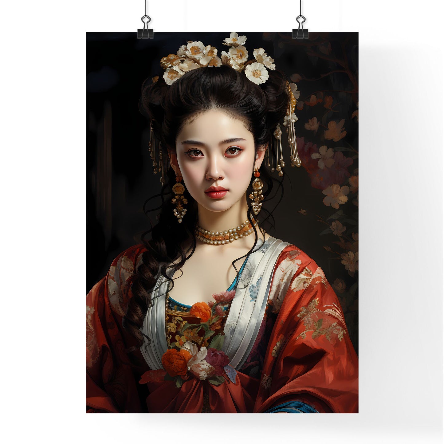 Wu Zetian Emperor Of China - A Woman In A Traditional Dress Default Title