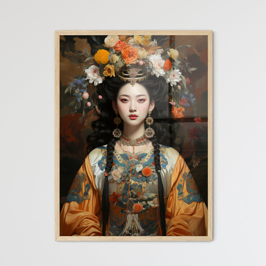 Wu Zetian Emperor Of China - A Woman With Flowers In Her Hair Default Title