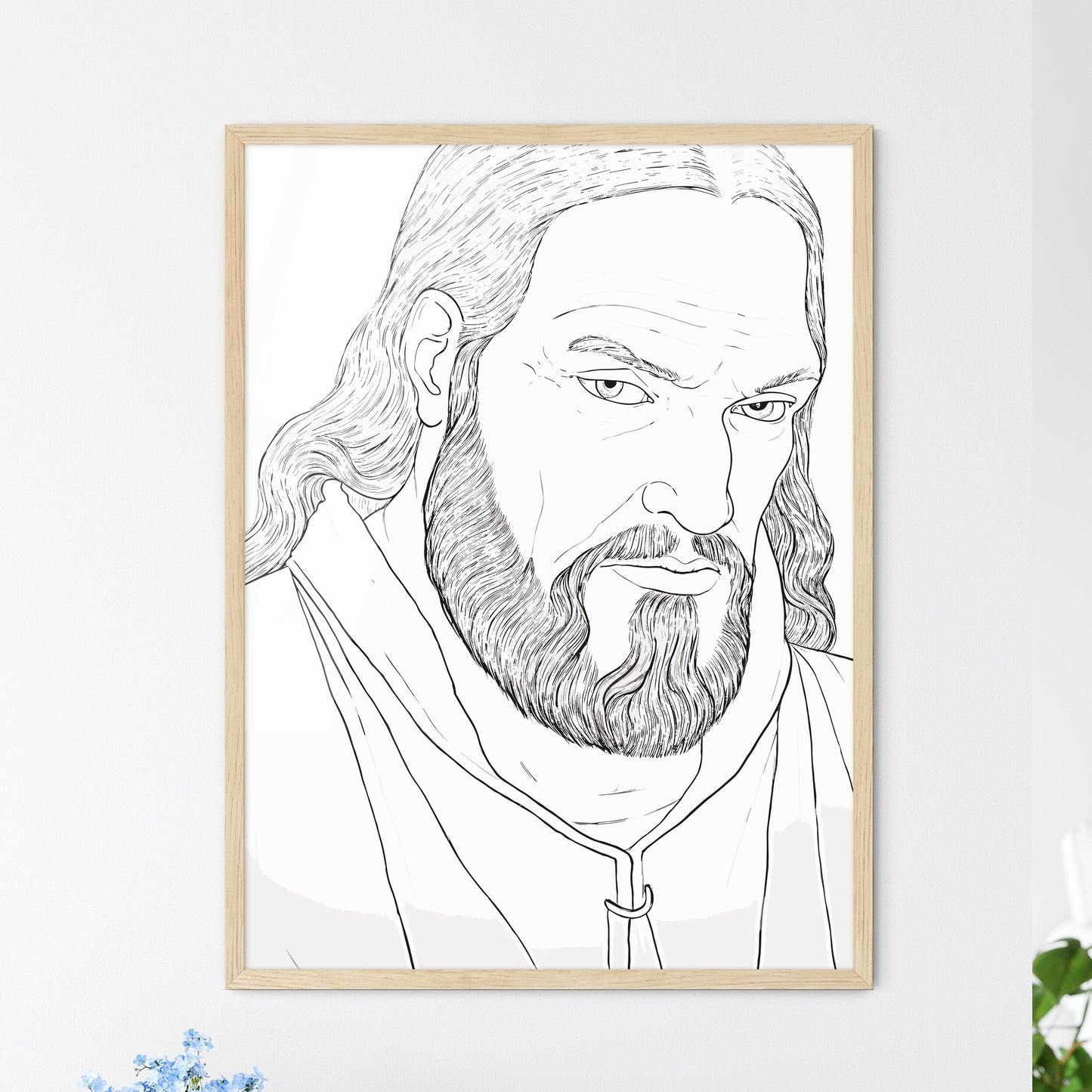 Portrait Of Albrecht Dürer - A Drawing Of - Framed Art Print