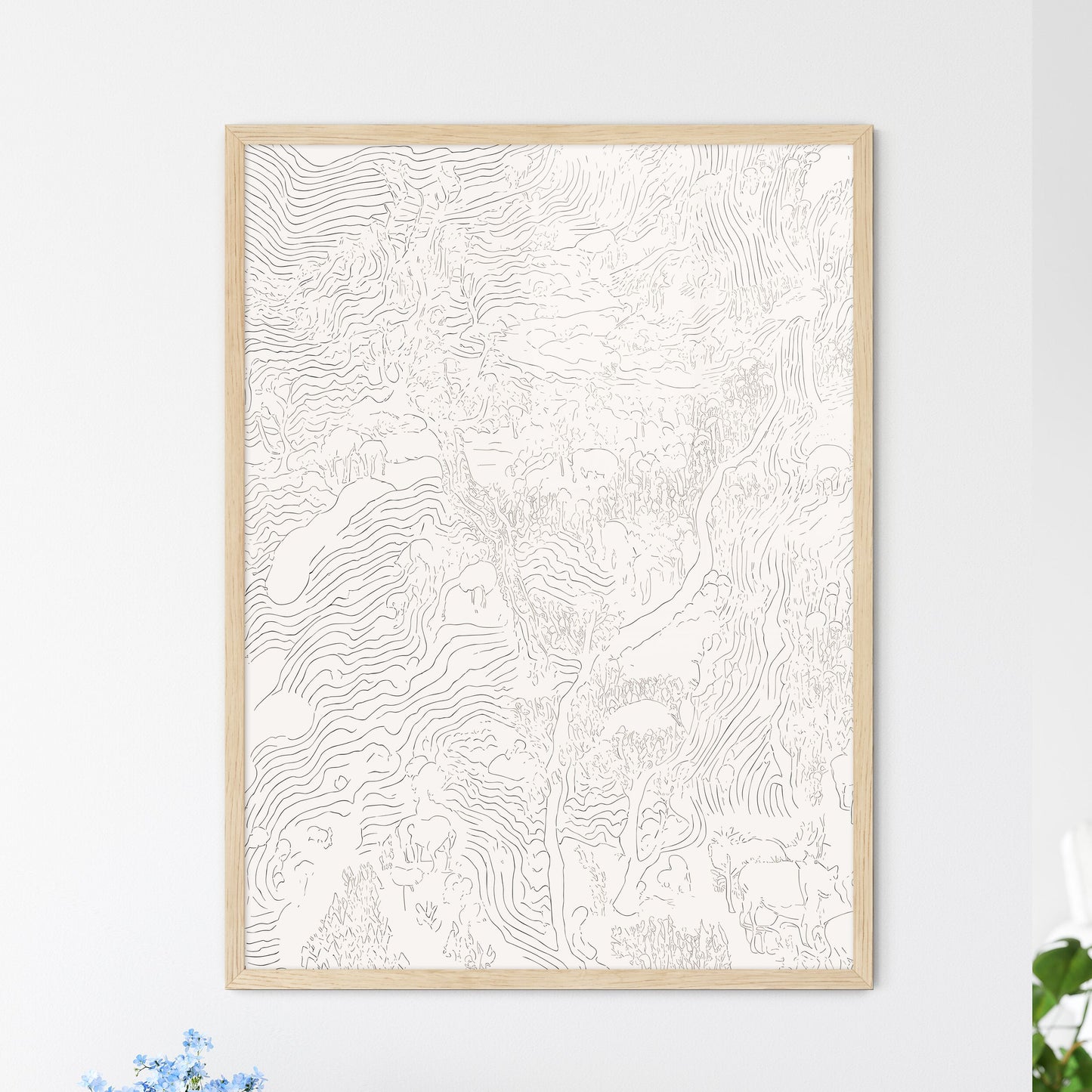 Bananas Forever Poster - A Map Of A F - Framed Art Print