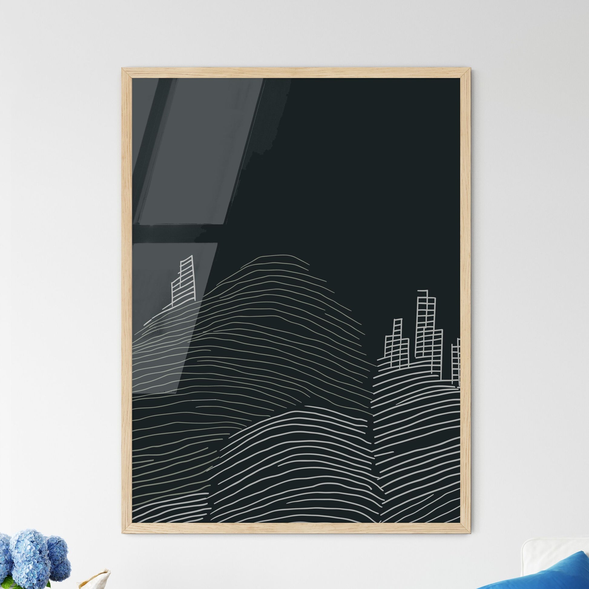 Boston Skyline - A Cityscape With Buildings In The Distance Framed Art