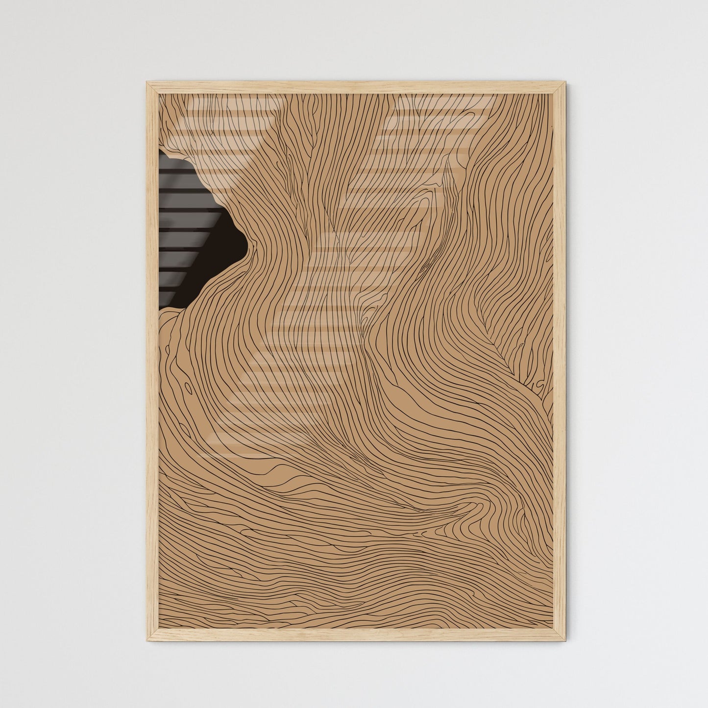 Closeness Poster - A Brown And  - Framed Art Print