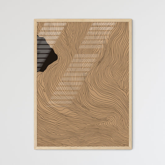 Closeness Poster - A Brown And  - Framed Art Print