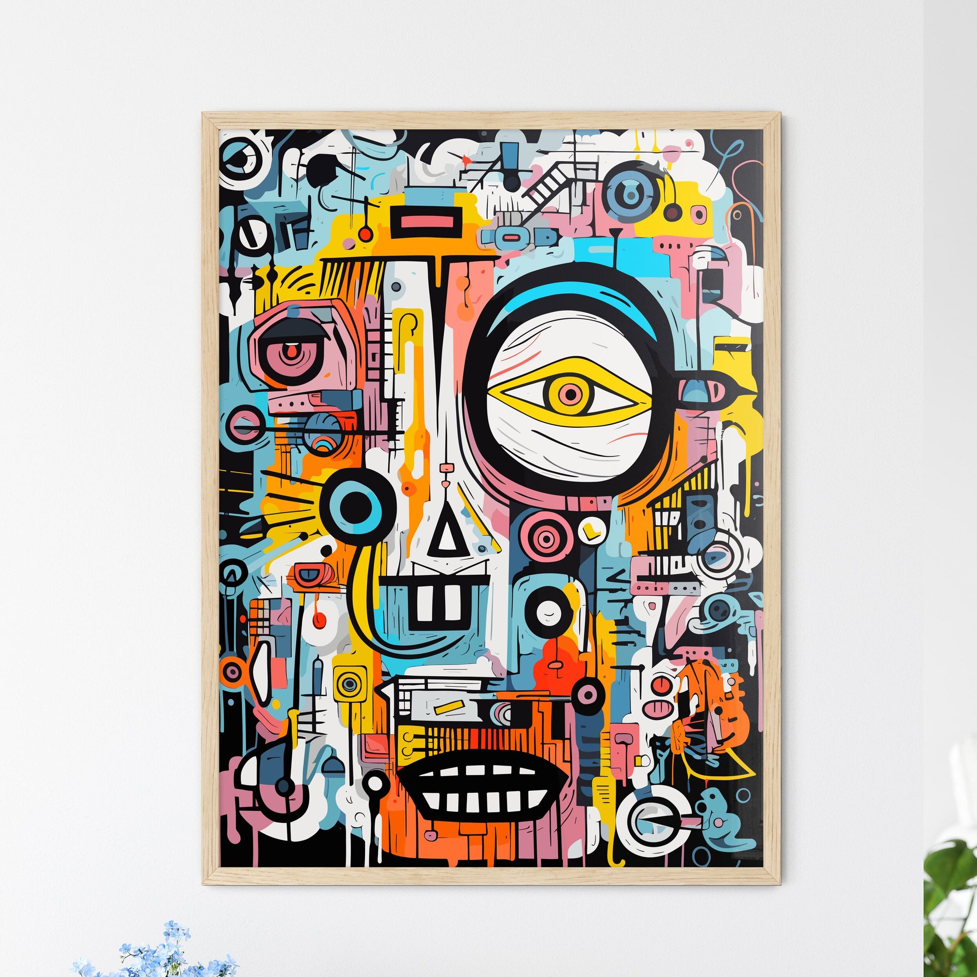 Feeling The Air - A Colorful A - Framed Art Print