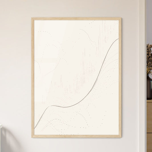 Financial Charts Poster - A White Back - Framed Art Print