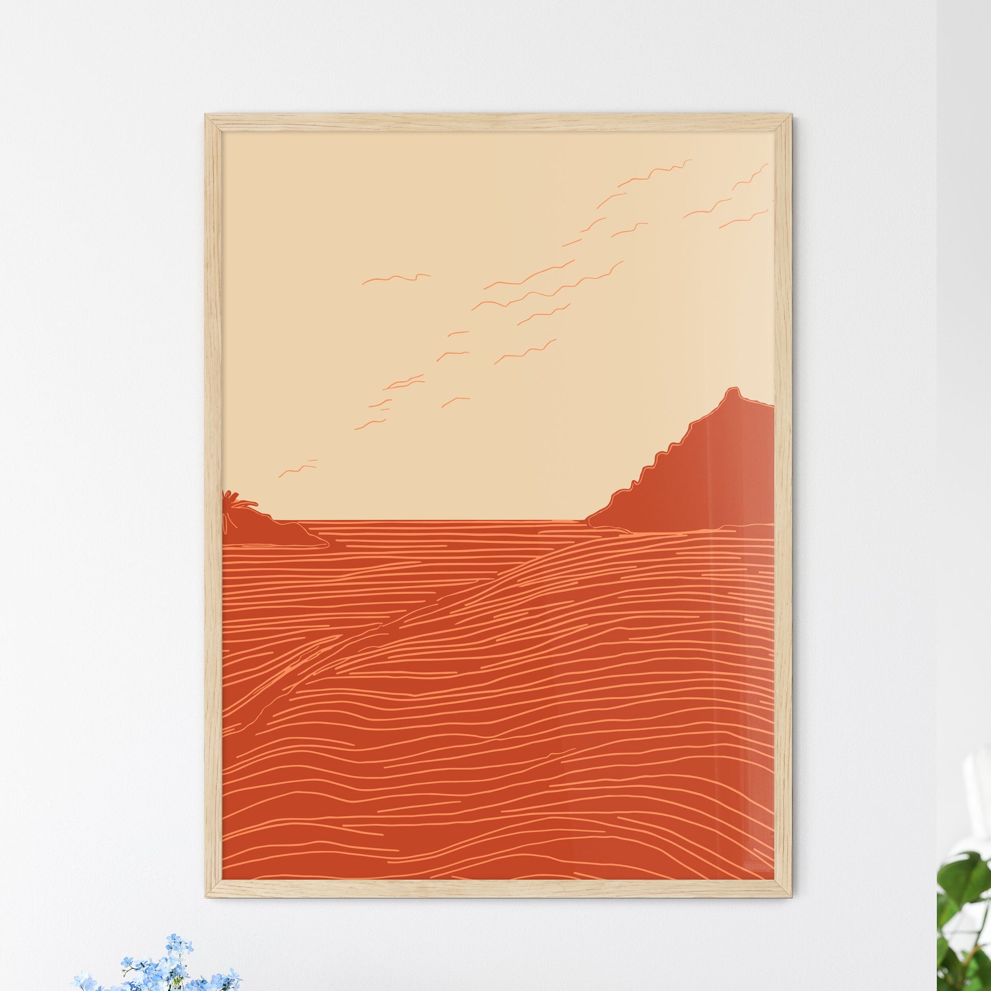 Island In The Sun - A Landscape  - Framed Art Print