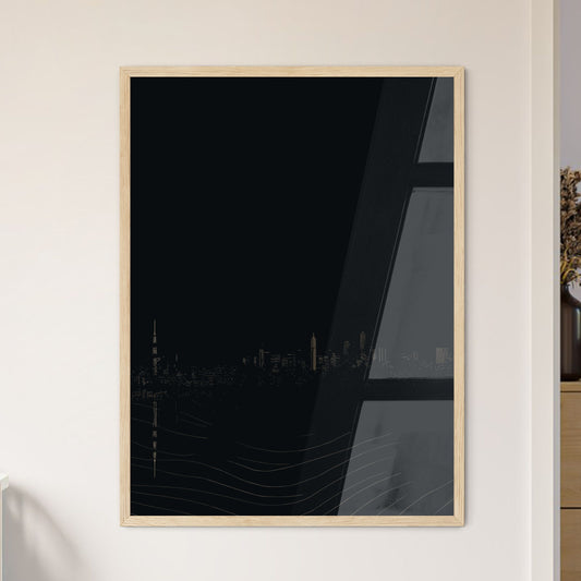 Istanbul Skyline - A City Skyline At Night Framed Art