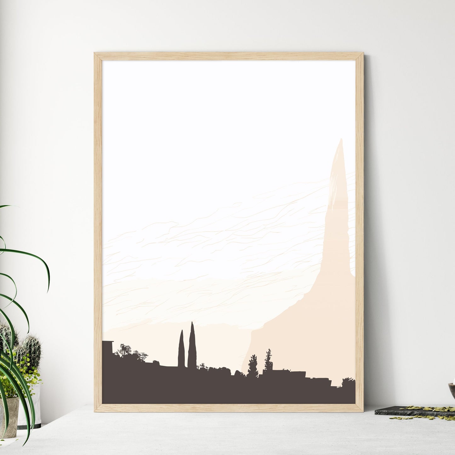 Rome Italy Impressive Skyline - A Tall Tower In A City Framed Art