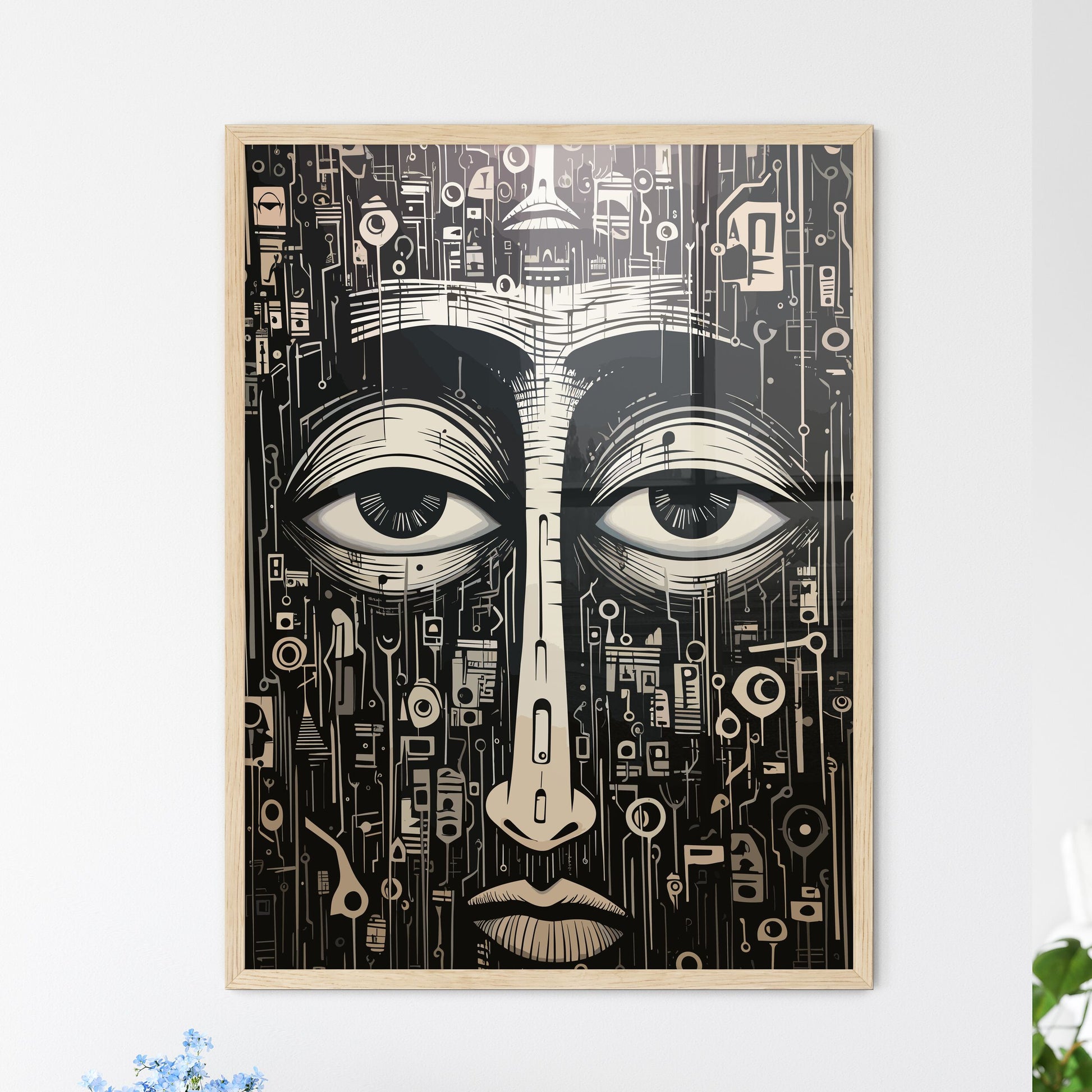 Wating To Start - A Black And  - Framed Art Print