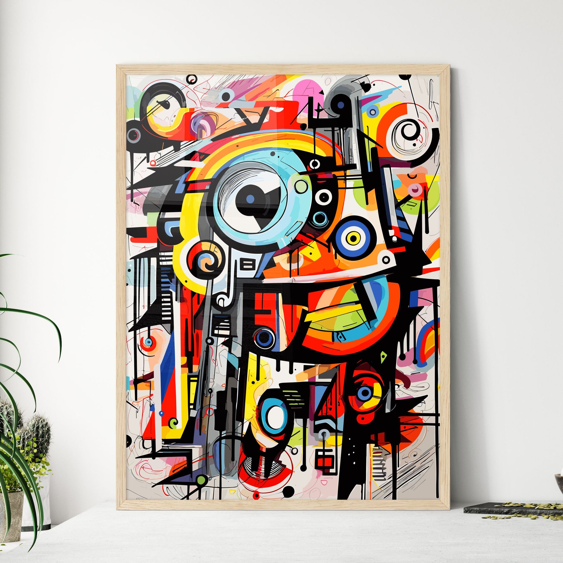 Wrong Geometry - A Colorful P - Framed Art Print
