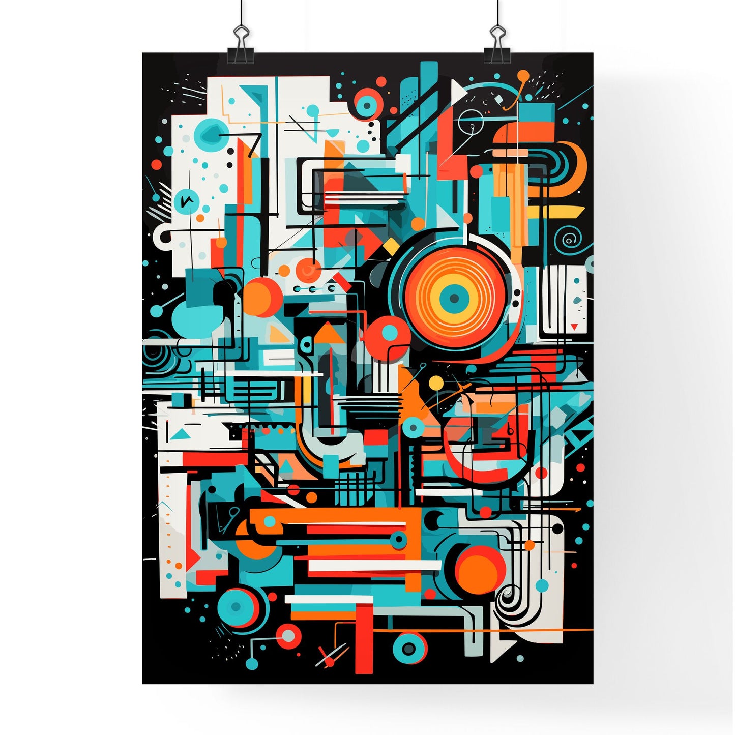 Wrong Geometry - A Colorful A - Framed Art Print
