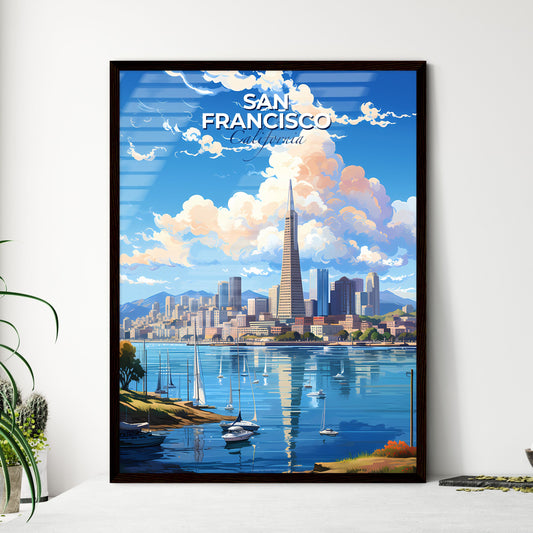 San Francisco Skyline - A City Skyline With Boats On The Water - Customizable Travel Gift Default Title