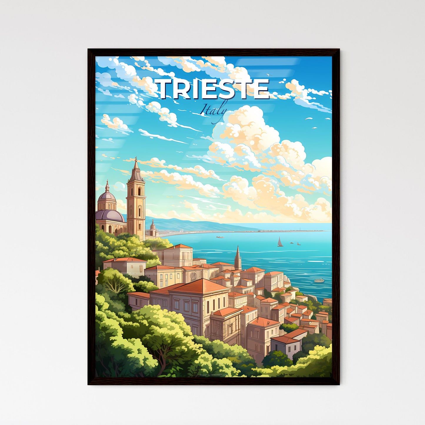 Trieste Italy Skyline - A City By The Water - Customizable Travel Gift Default Title