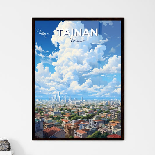 Tainan Taiwan Skyline - A Large White Cloud Above A City - Customizable Travel Gift Default Title