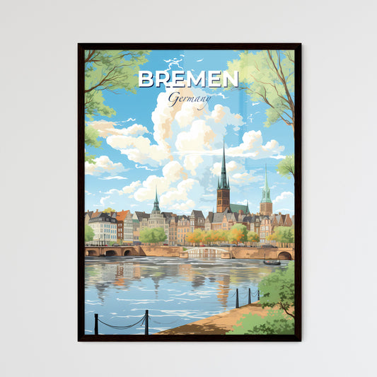 Bremen Germany Skyline - A Water Next To A City - Customizable Travel Gift Default Title