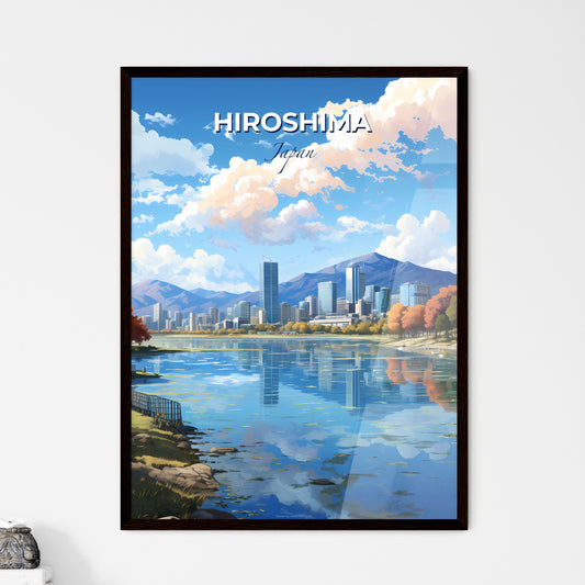 Hiroshima Japan Skyline - A City By A Lake - Customizable Travel Gift Default Title