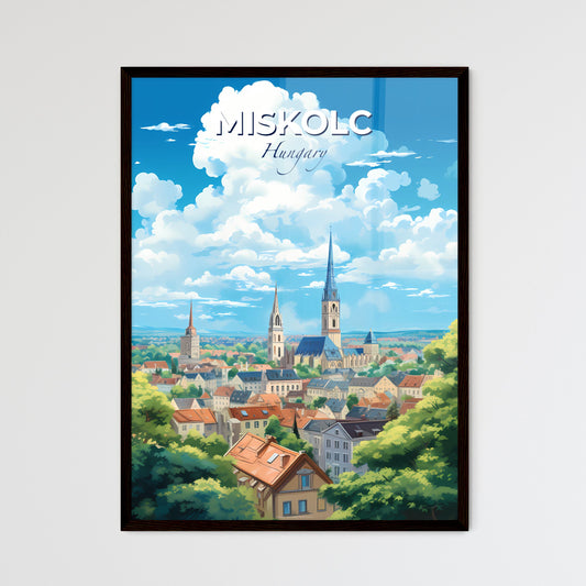 Miskolc Hungary Skyline - A City With Many Towers And Trees - Customizable Travel Gift Default Title