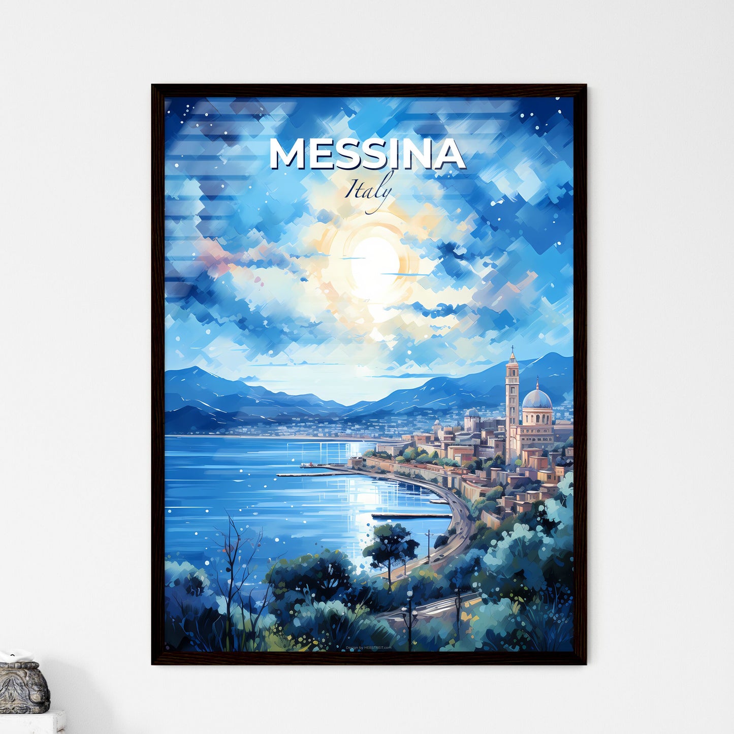 Messina Italy Skyline - A City By The Water - Customizable Travel Gift Default Title