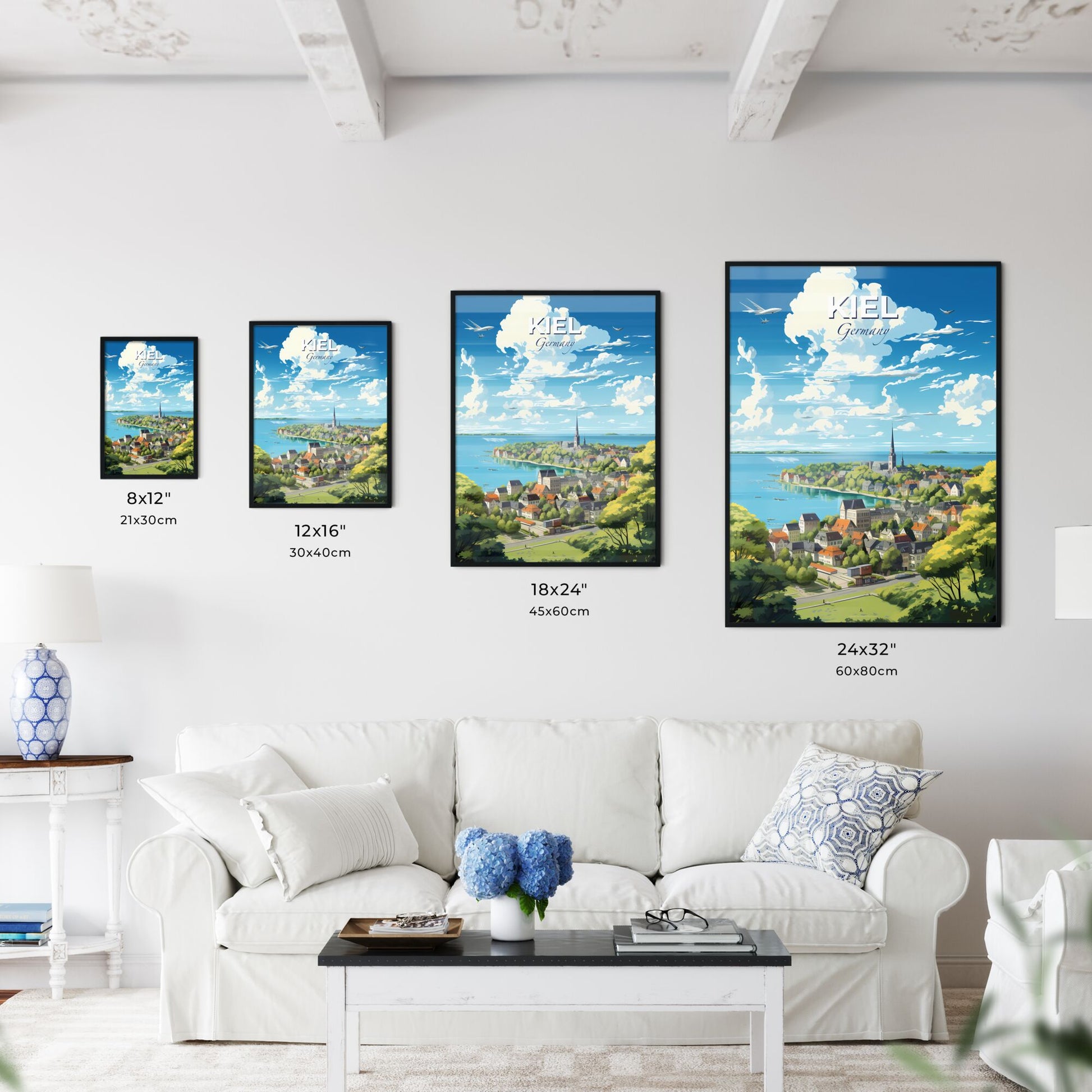 Kiel Germany Skyline - A City By The Water - Customizable Travel Gift Default Title
