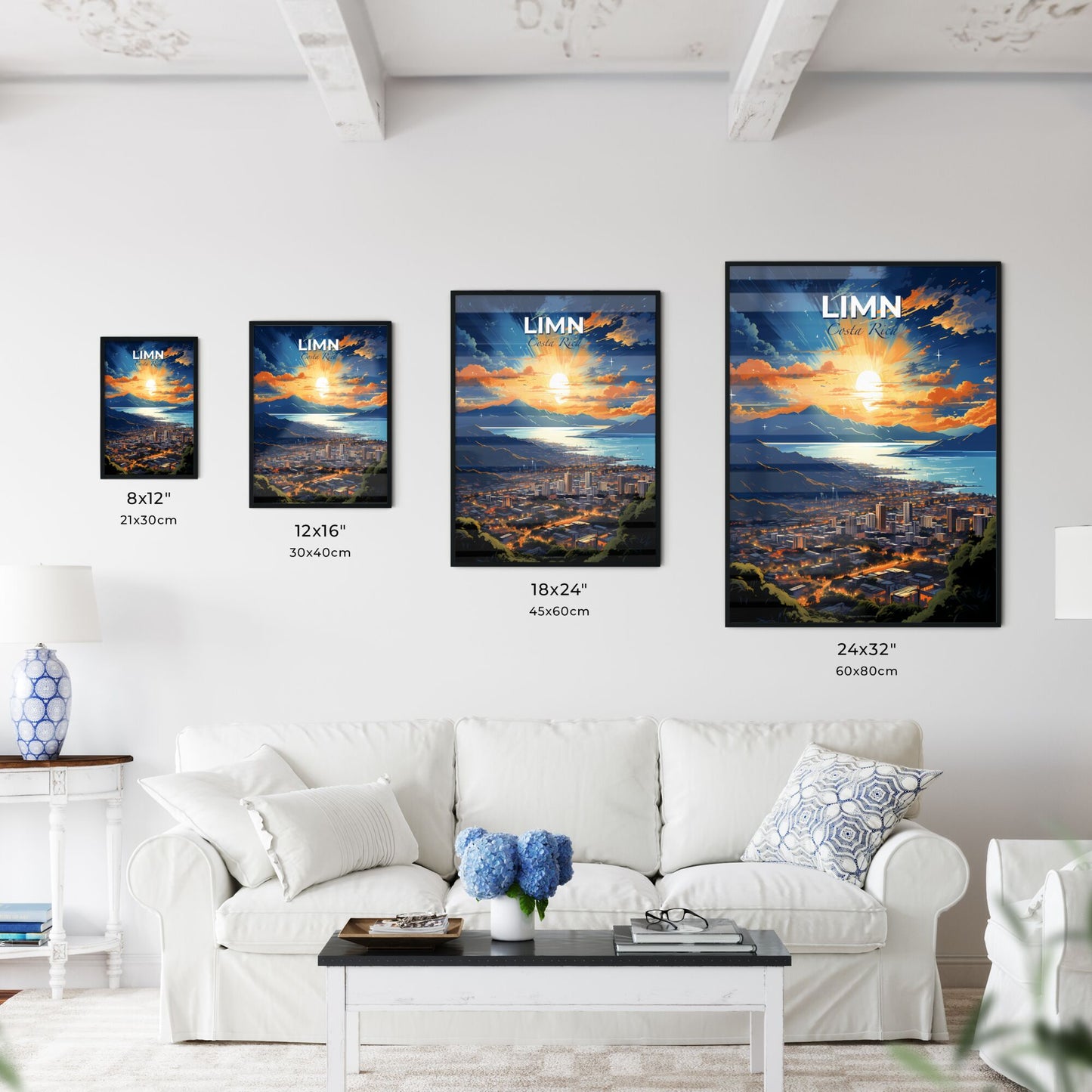 Limn Costa Rica Skyline - A City By The Water - Customizable Travel Gift Default Title