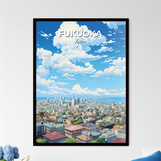 Fukuoka Japan Skyline - A City With Many Buildings And A Body Of Water - Customizable Travel Gift Default Title