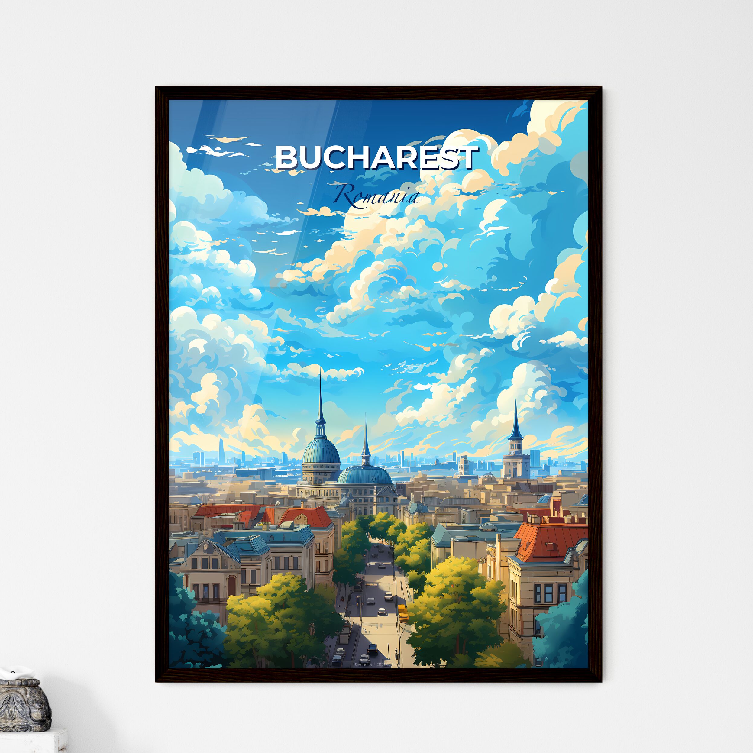 Modernist Architecture store 50x70cm poster from Bucharest (10)