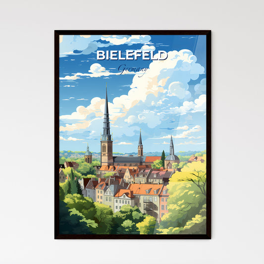 Bielefeld Germany Skyline - A City With A Tall Tower - Customizable Travel Gift Default Title