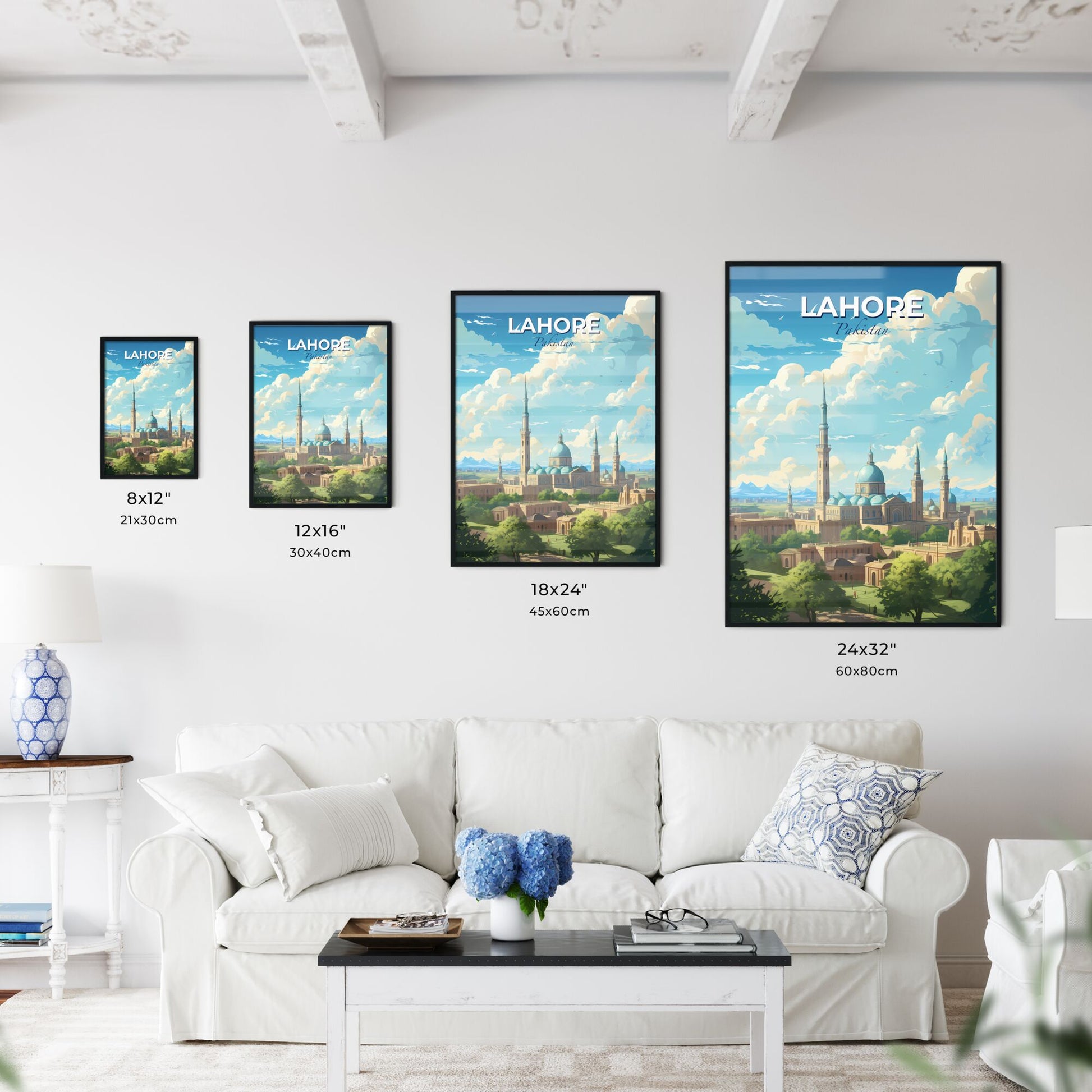 Lahore Pakistan Skyline - A Large Building With Towers And Towers - Customizable Travel Gift Default Title