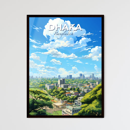 Dhaka Bangladesh Skyline - A City With Trees And Buildings - Customizable Travel Gift Default Title