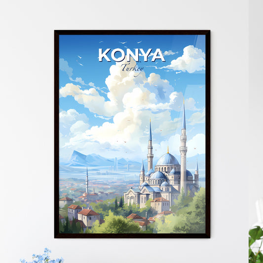 Konya Turkey Skyline - A Building With Towers And A City In The Background - Customizable Travel Gift Default Title