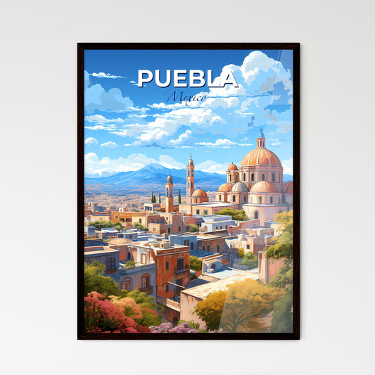 Puebla Mexico Skyline - A City With A Dome Shaped Building - Customizable Travel Gift Default Title
