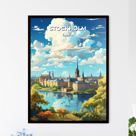 Stockholm Sweden Skyline - A City By A River - Customizable Travel Gift Default Title