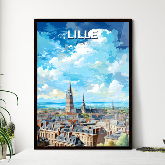 Lille France Skyline - A City With A Tall Spire - Customizable Travel Gift Default Title