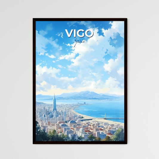 Vigo Spain Skyline - A City By The Water - Customizable Travel Gift Default Title