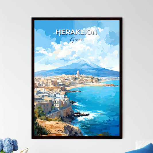 Heraklion Greece Skyline - A City On A Rocky Beach - Customizable Travel Gift Default Title