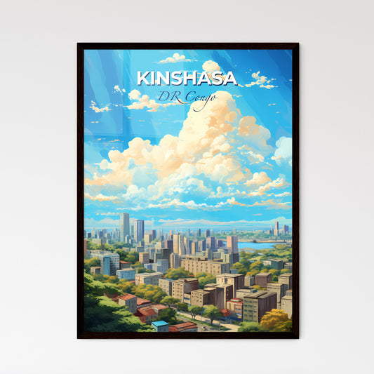 Kinshasa Dr Congo Skyline - A City Landscape With Clouds And Blue Sky - Customizable Travel Gift Default Title