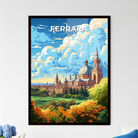 Ferrara Italy Skyline - A Large Building With Towers And Trees In Front Of It - Customizable Travel Gift Default Title